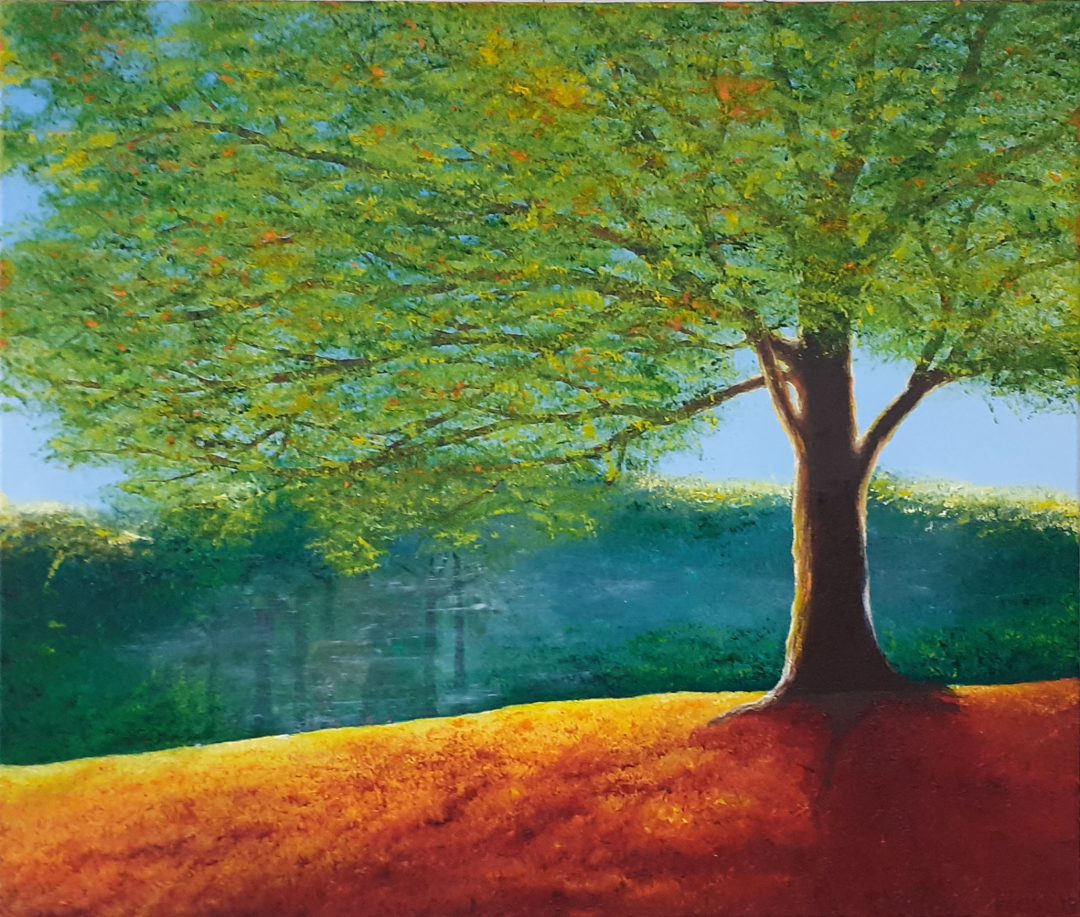 Deer in treeline