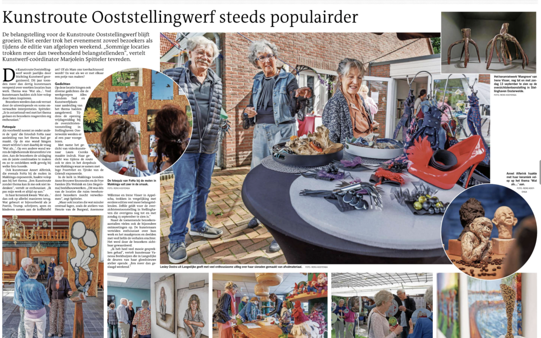 Krantenartikel Kunstroute